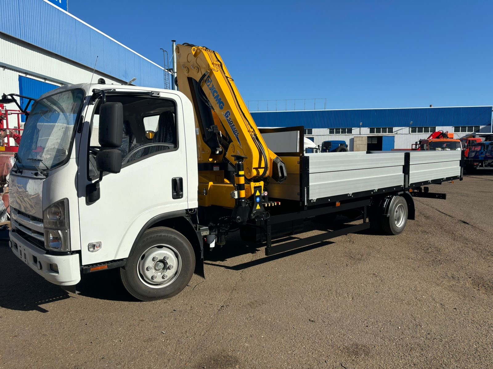 Погрузка техники краном